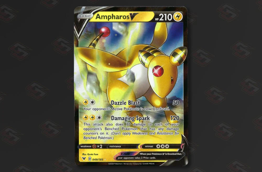 Ampharos V 049/185 - SWSH Vivid Voltage - Half Art