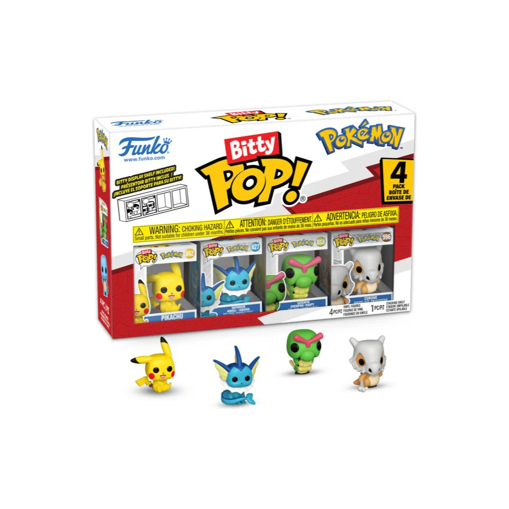 Bitty POP: Pokémon - Pikachu 4 Pack