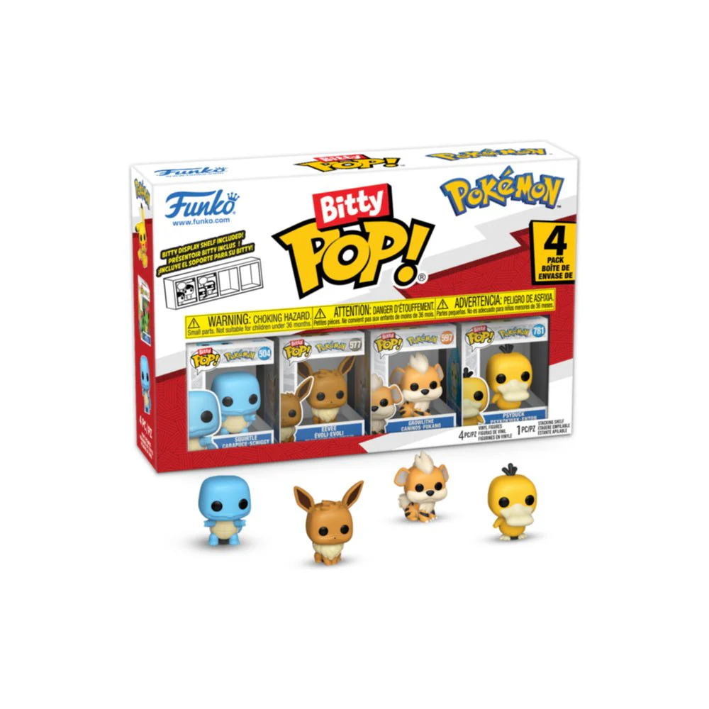 Bitty POP: Pokémon - Squirtle 4 Pack