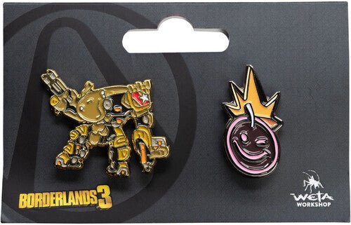 Borderlands 3 Pin Badge set - Iron Bear and Borderlands Smiley - Image 2