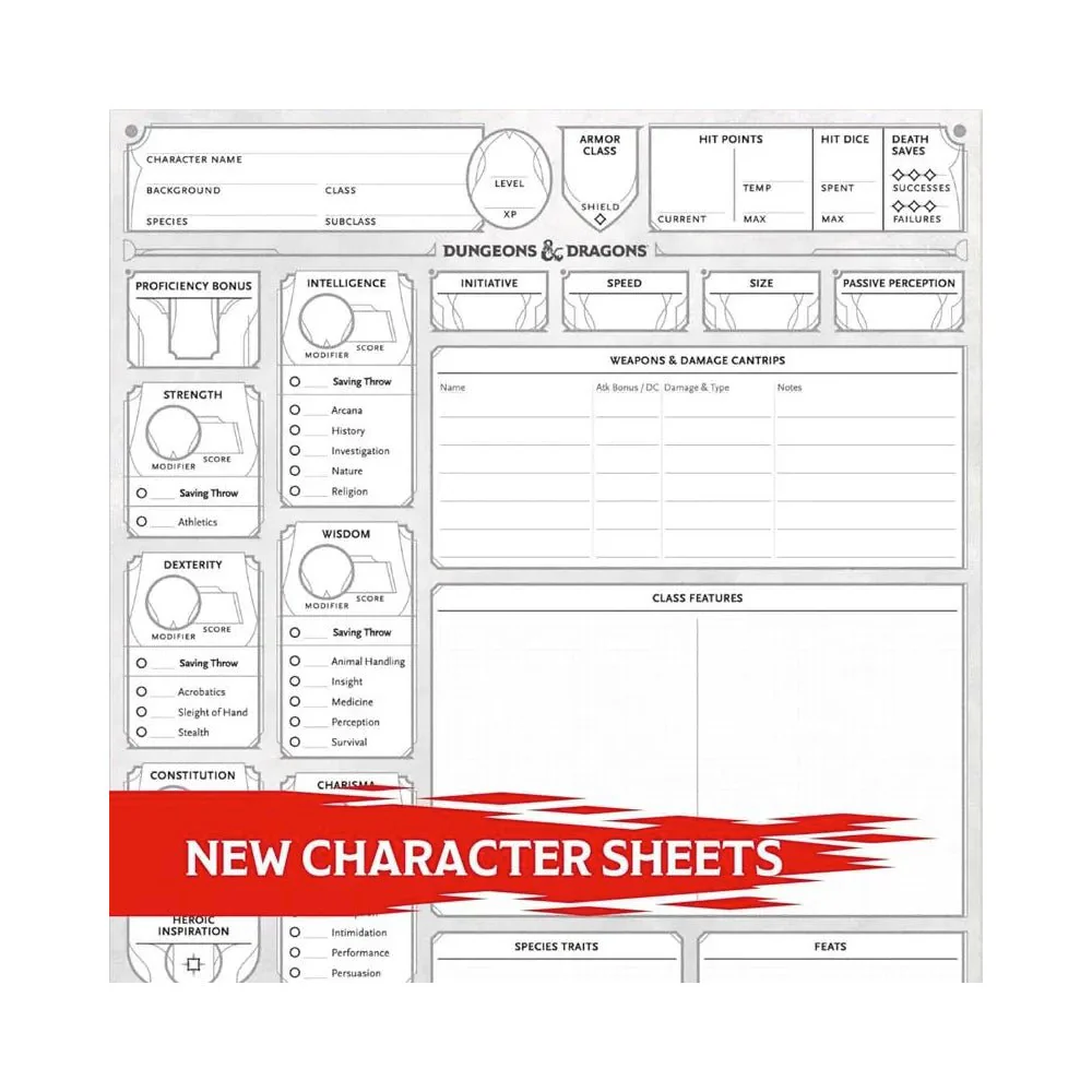 Dungeons & Dragons: Character Sheets 2024 - Image 3