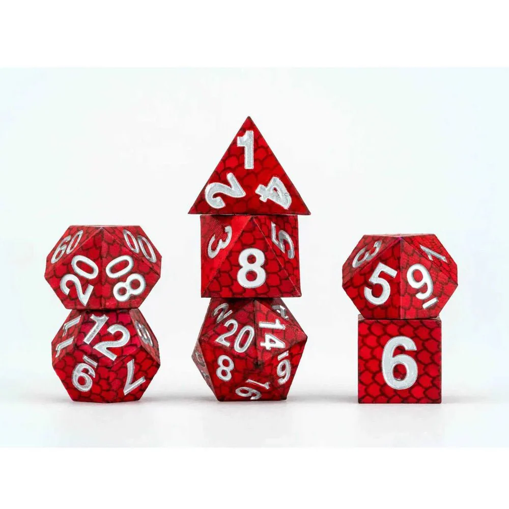 FanRoll: Dragon Storm Silicone Dice Set: Red Dragon Scales - Image 3