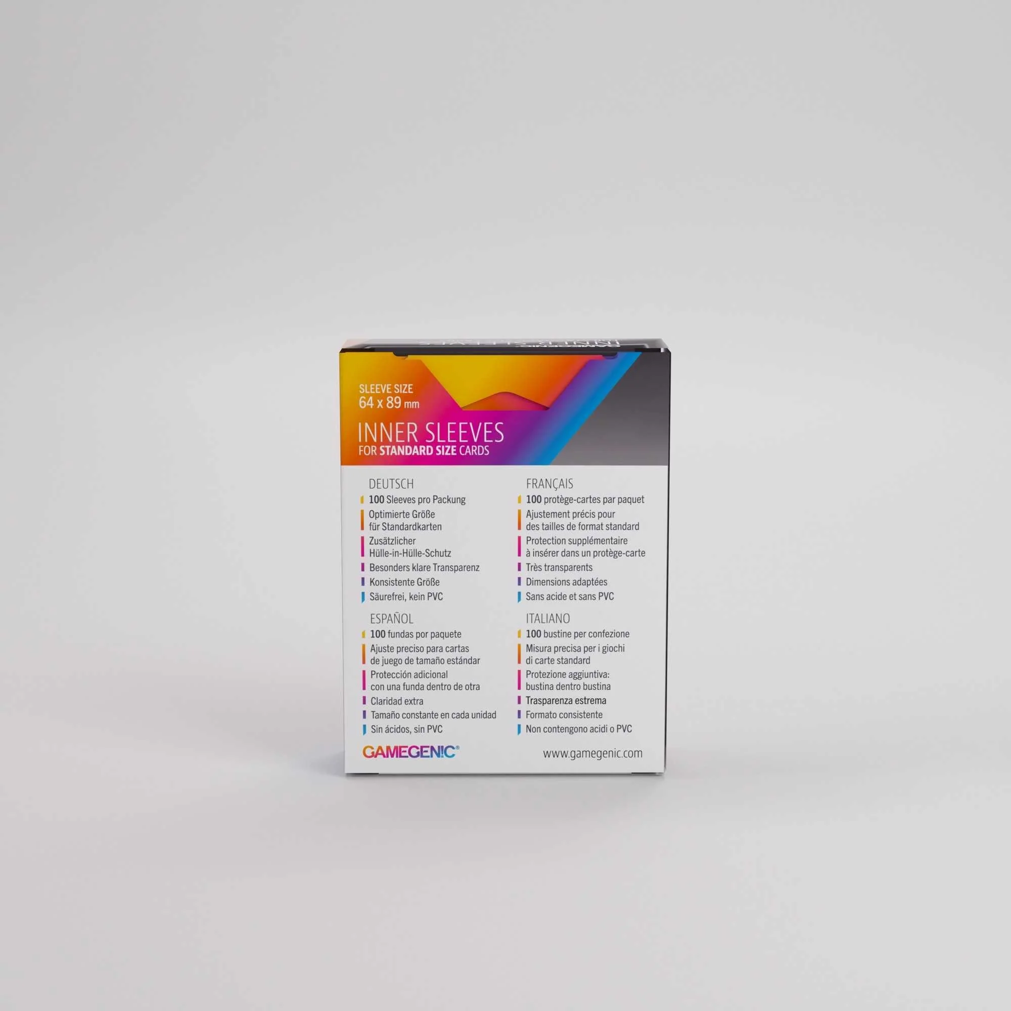 Gamegenic Inner Sleeves - 64x89 - Image 2