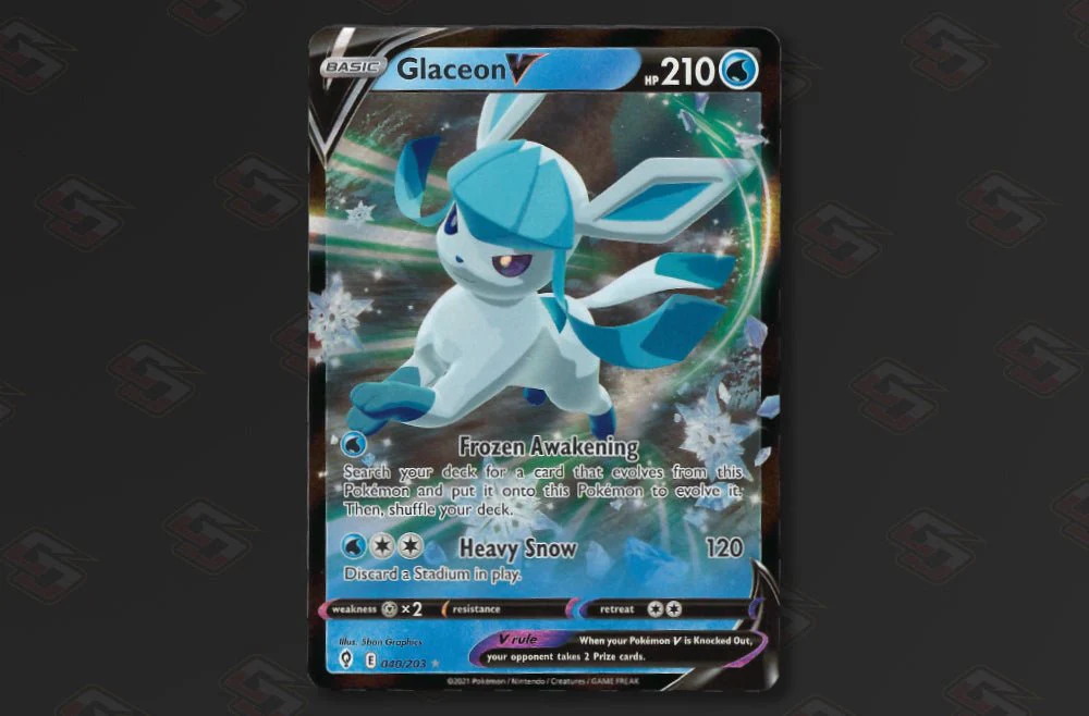 Glaceon V 040/203 - Evolving Skies - Ultra Rare Half Art