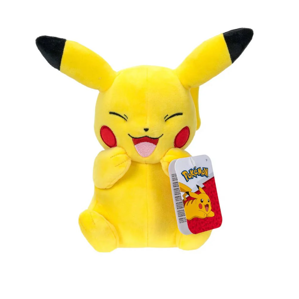 Pikachu Laughing - 8" Plush