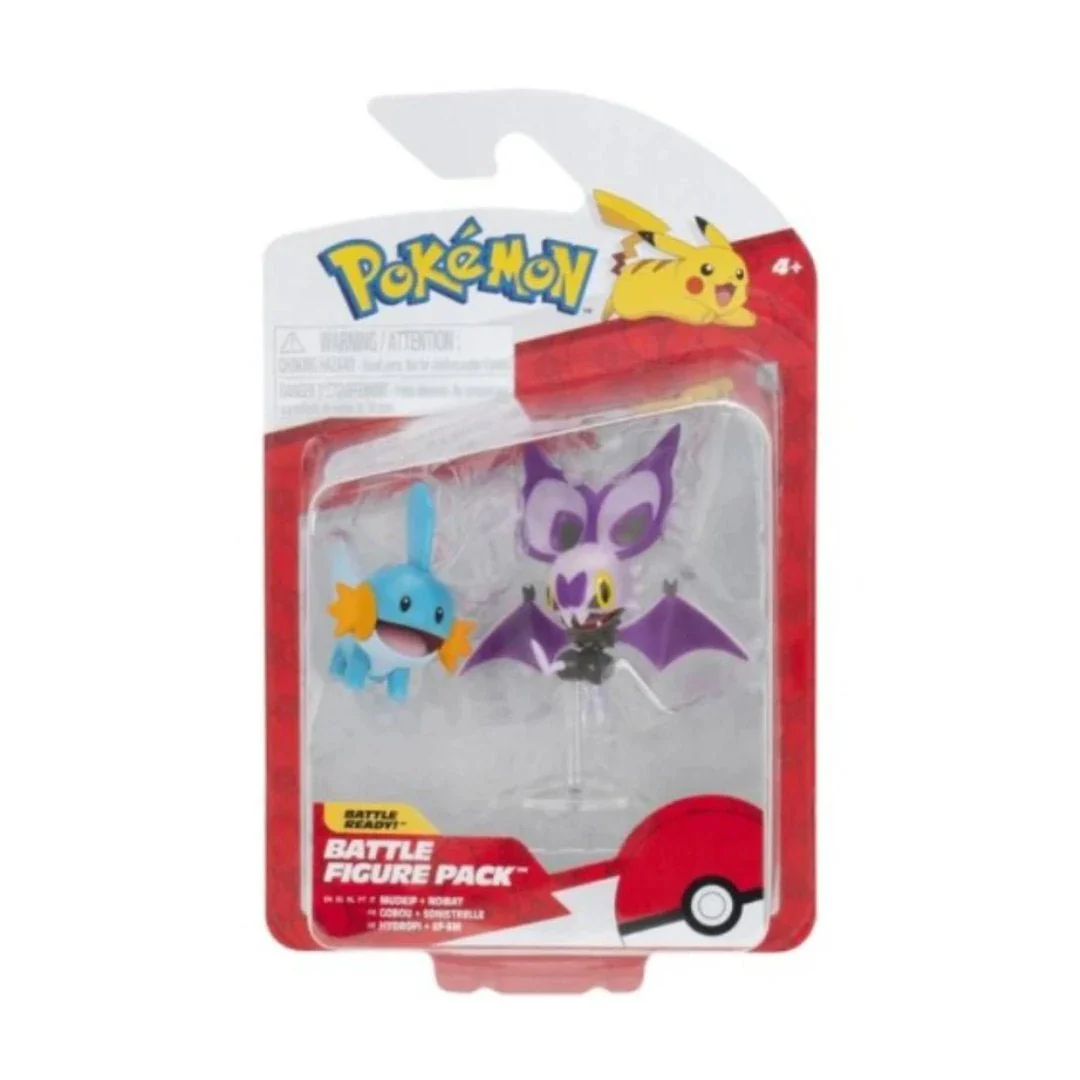 Pokémon 2-3" Battle Figure Pack - Mudkip & Noibat