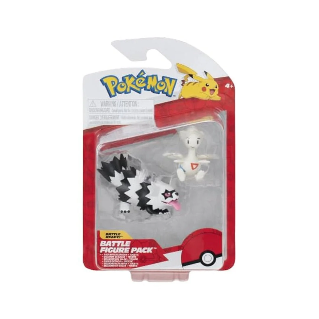Pokémon 2-3" Battle Figure Pack - Galarian Zigzagoon & Togetic