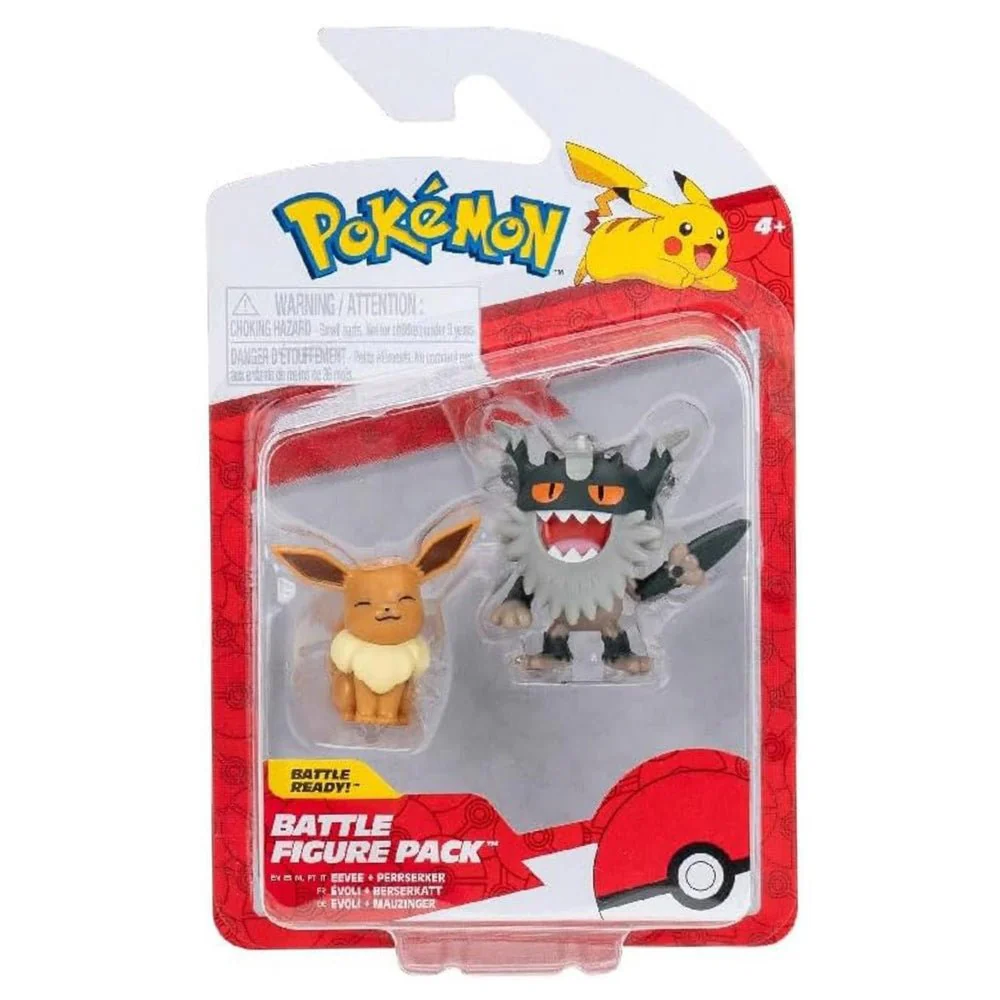 Pokémon Battle Figure - Eevee & Perrserker