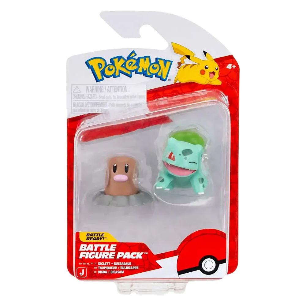 Pokémon Battle Figure - Diglett & Bulbasaur