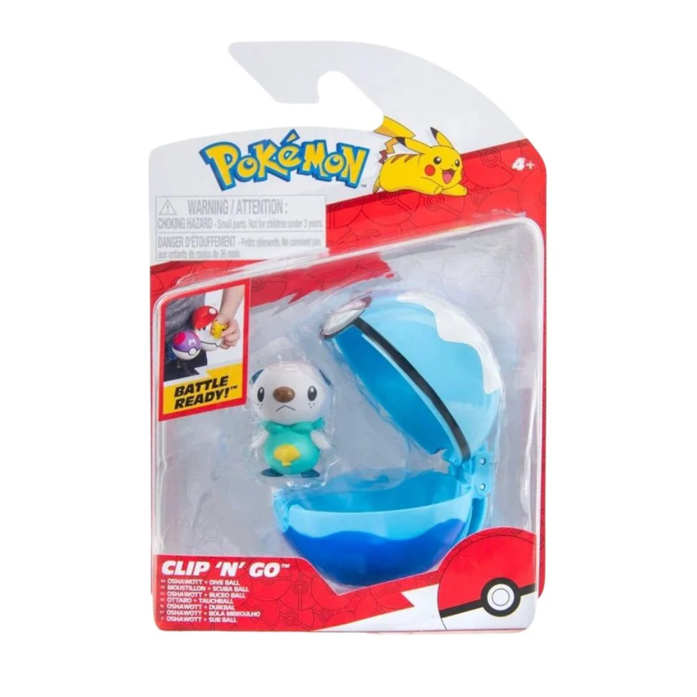 Pokémon Clip 'n' Go - Oshawott & Dive Ball