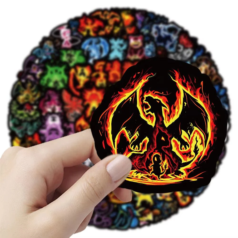 Pokémon Stickers (Black) - Pack of 60 - Image 2