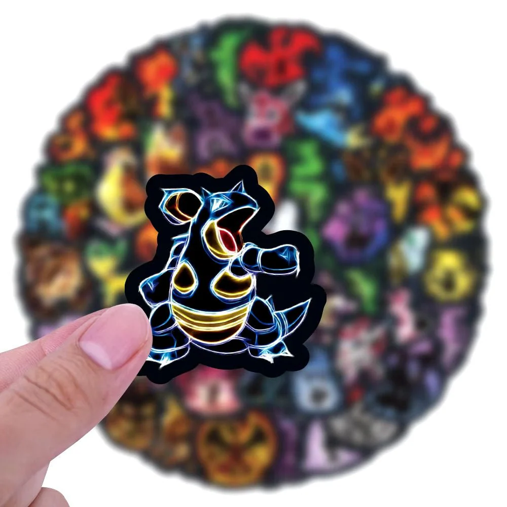Pokémon Stickers (Black) - Pack of 60 - Image 3