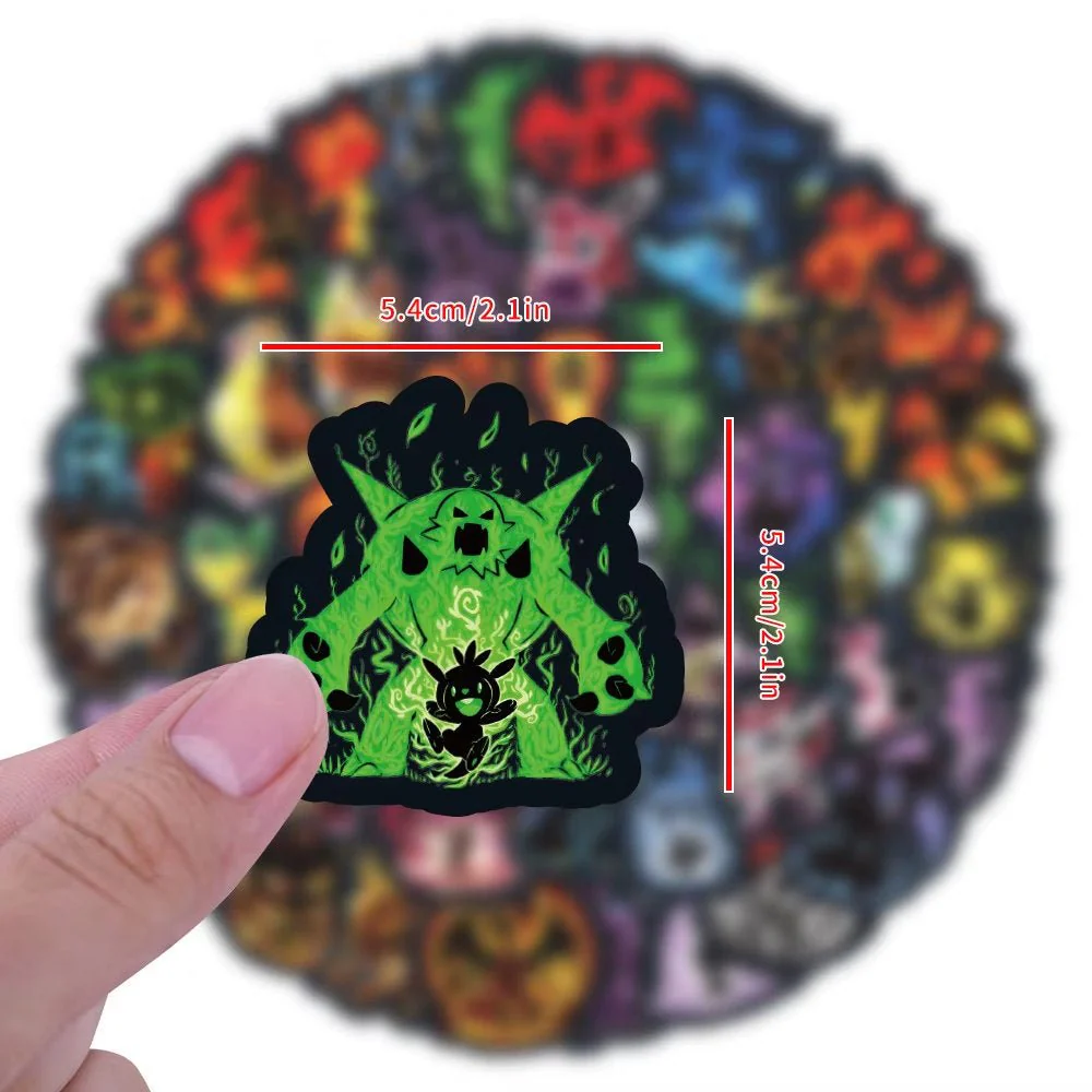 Pokémon Stickers (Black) - Pack of 60 - Image 4