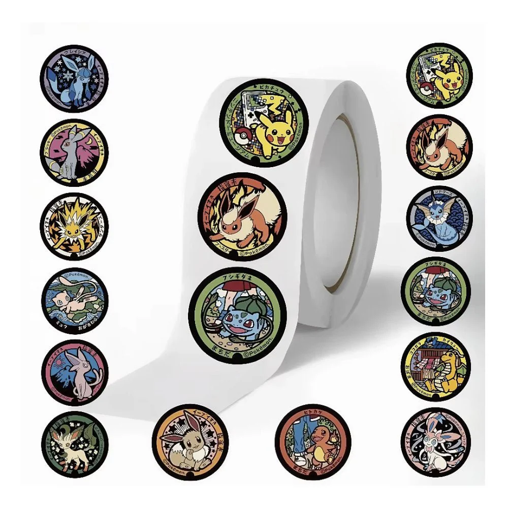 Mini Circle Pokémon Stickers - Roll of 1000 - Image 2
