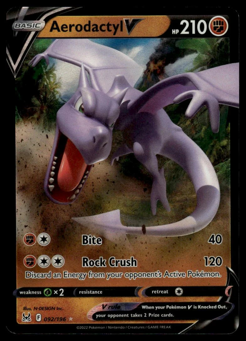 Pokémon TCG - Aerodactyl V (Lost Origin 092)