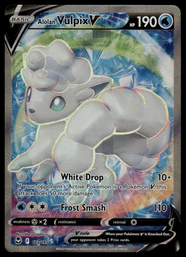 Pokémon TCG - Alolan Vulpix V (Silver Tempest 173)