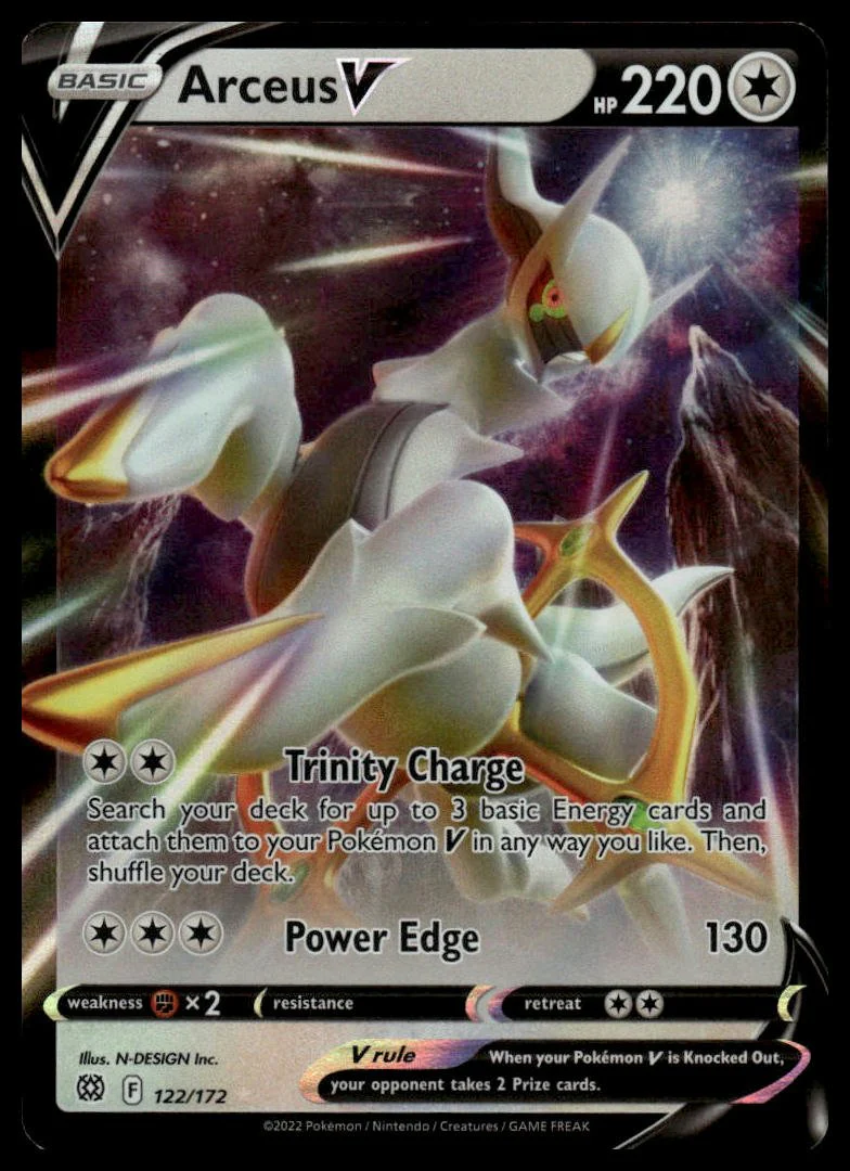 Pokémon TCG - Arceus V (Brilliant Stars 122)