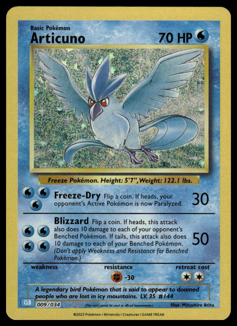 Pokémon TCG - Articuno (Trading Card Game Classic 009 CLB)