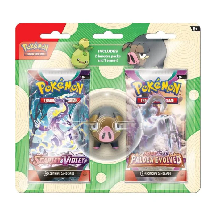 Pokémon TCG: Back to School Eraser Blister Set - Lechonk