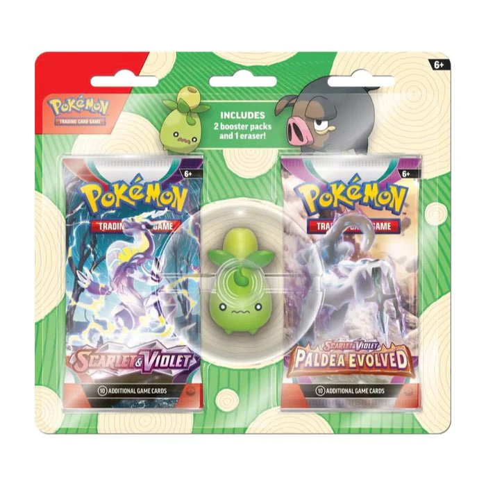 Pokémon TCG: Back to School Eraser Blister Set - Smoliv