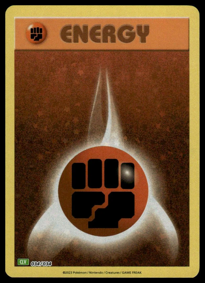 Pokémon TCG - Basic Fighting Energy (Trading Card Game Classic 034 CLV)