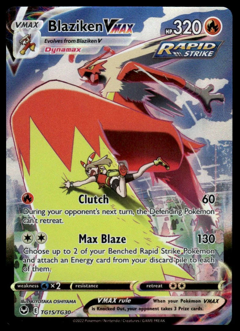 Pokémon TCG - Blaziken VMAX (Silver Tempest TG15)