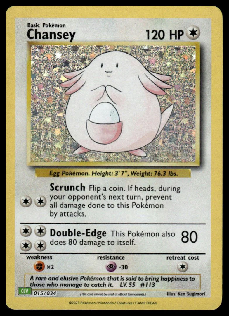 Pokémon TCG - Chansey (Trading Card Game Classic 015 CLV)