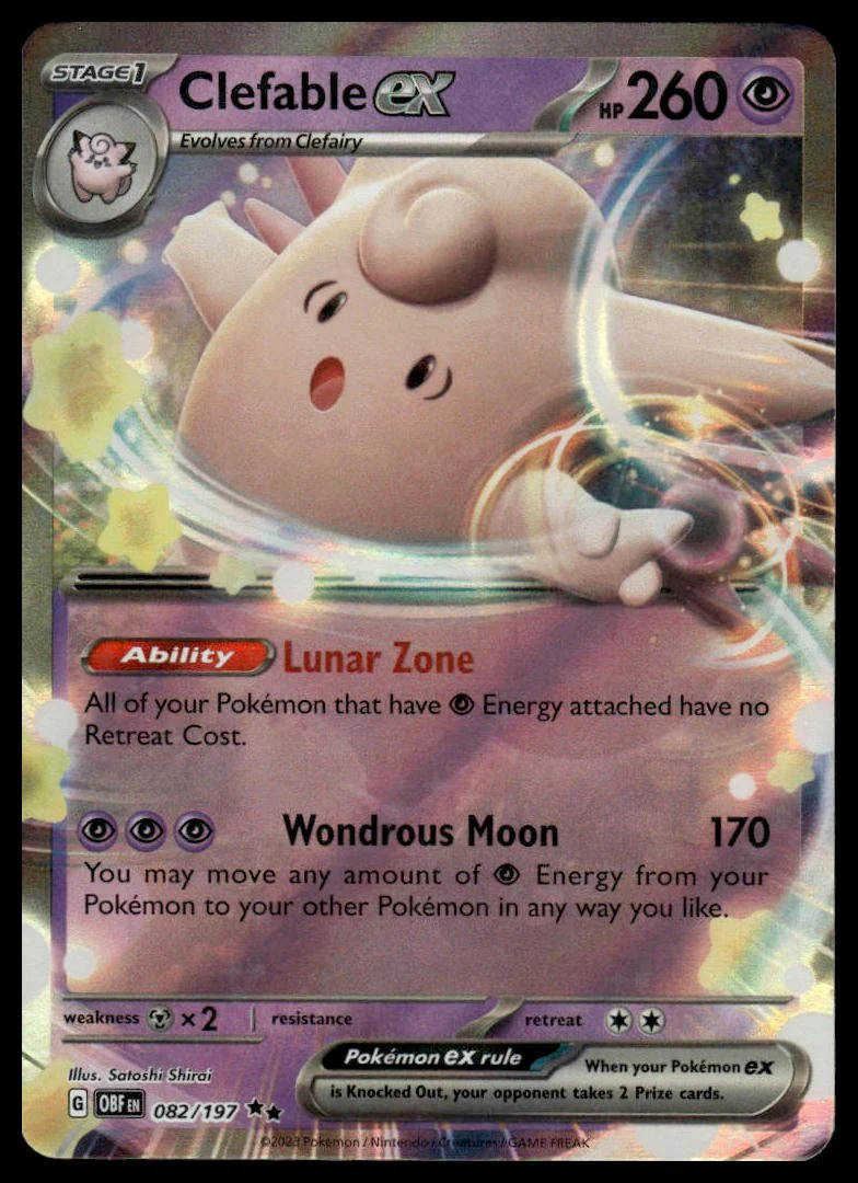 Pokémon TCG - Clefable ex (Obsidian Flames 082)