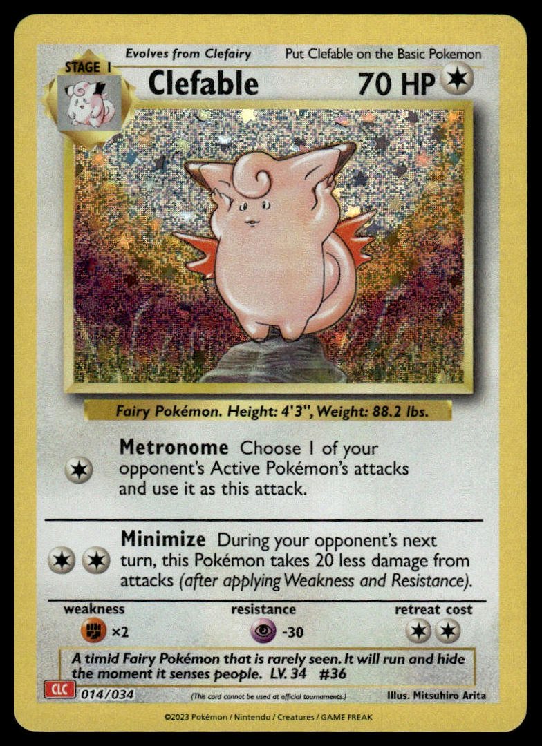 Pokémon TCG - Clefable (Trading Card Game Classic 014 CLC)