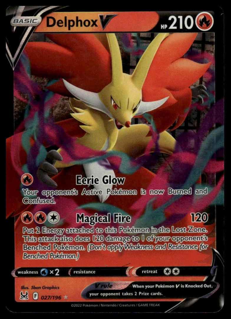 Pokémon TCG - Delphox V (Lost Origin 027)