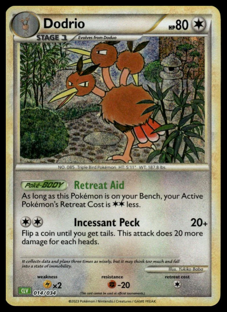 Pokémon TCG - Dodrio (Trading Card Game Classic 014 CLV)