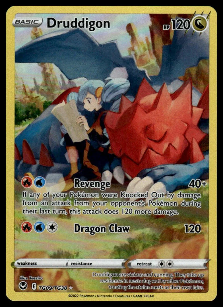 Pokémon TCG - Druddigon (Silver Tempest TG09)