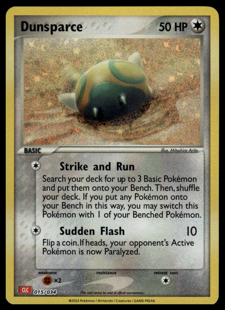 Pokémon TCG - Dunsparce (Trading Card Game Classic 015 CLC)