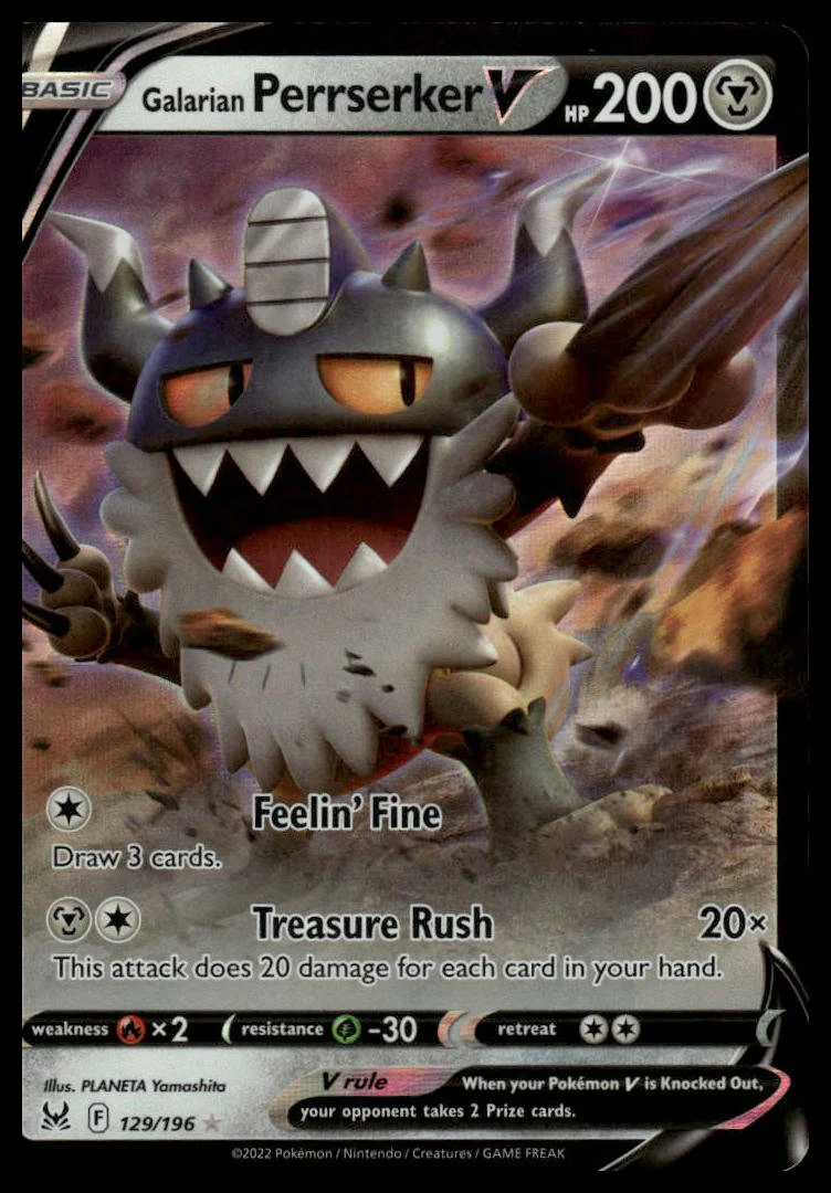 Pokémon TCG - Galarian Perrserker V (Lost Origin 129)