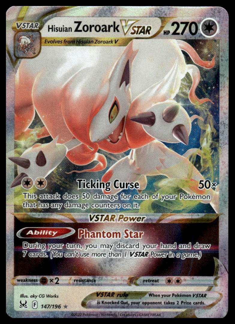 Pokémon TCG - Hisuian Zoroark VSTAR (Lost Origin 147)
