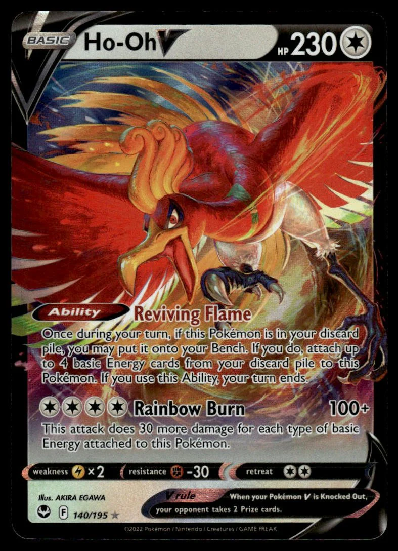 Pokémon TCG - Ho-Oh V (Silver Tempest 140)