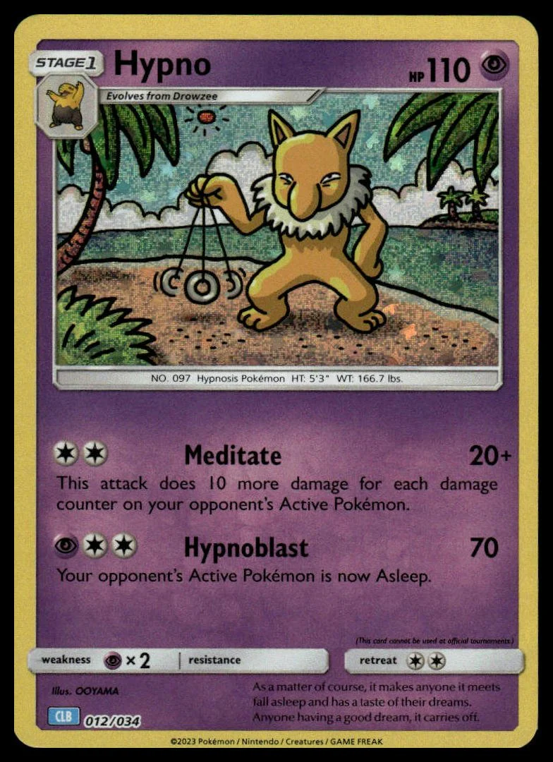 Pokémon TCG - Hypno (Trading Card Game Classic 012 CLB)