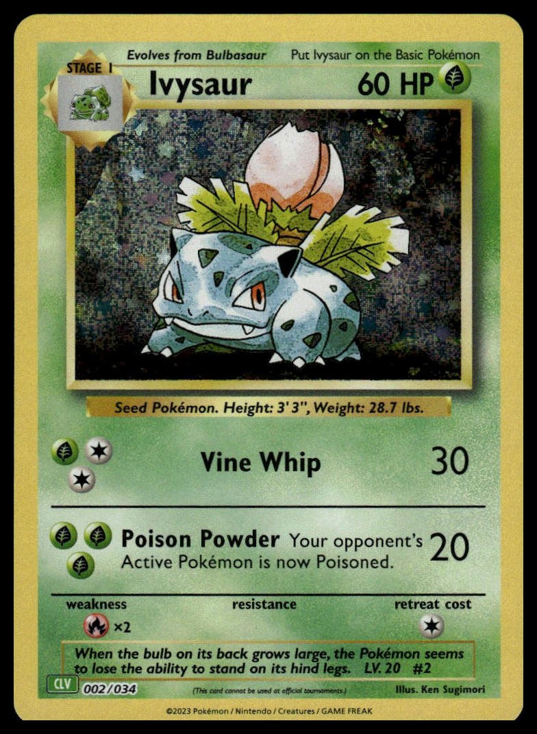 Pokémon TCG - Ivysaur (Trading Card Game Classic 002 CLV)