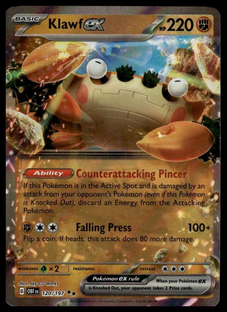 Pokémon TCG - Klawf ex (Obsidian Flames 120)