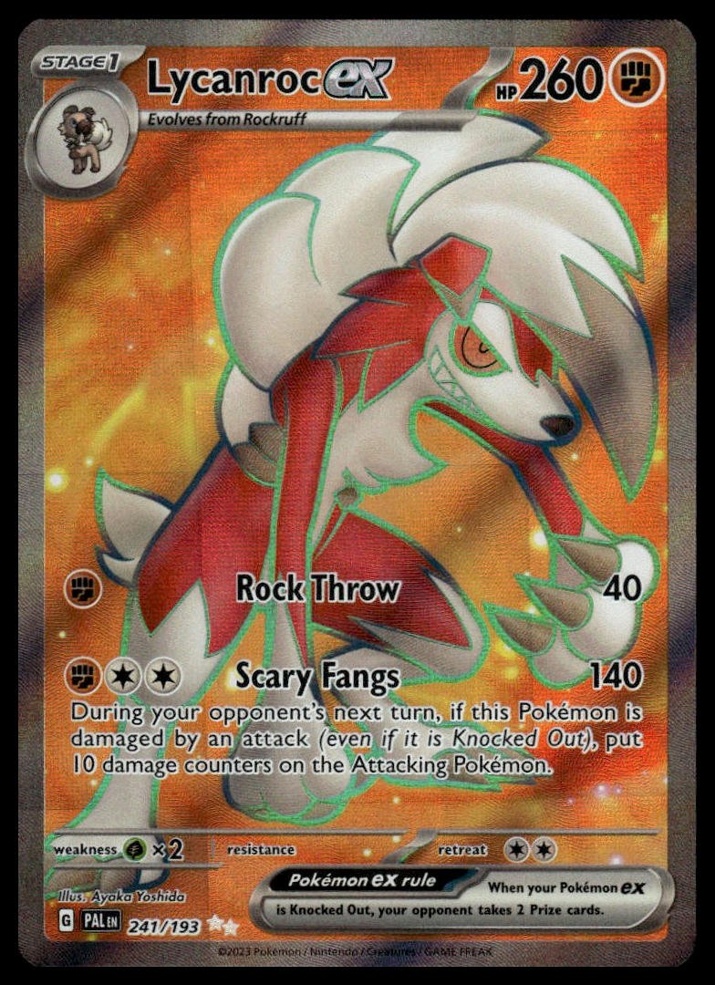 Pokémon TCG - Lycanroc ex (Paldea Evolved 241)