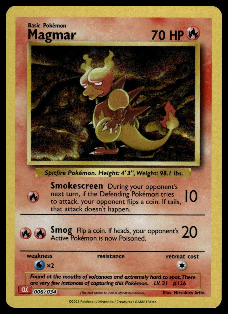 Pokémon TCG - Magmar (Trading Card Game Classic 006 CLC)