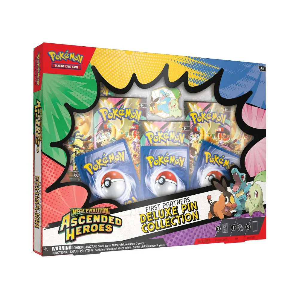 Pokémon TCG: Mega Evolution Ascended Heroes - First Partners Deluxe Pin Collection