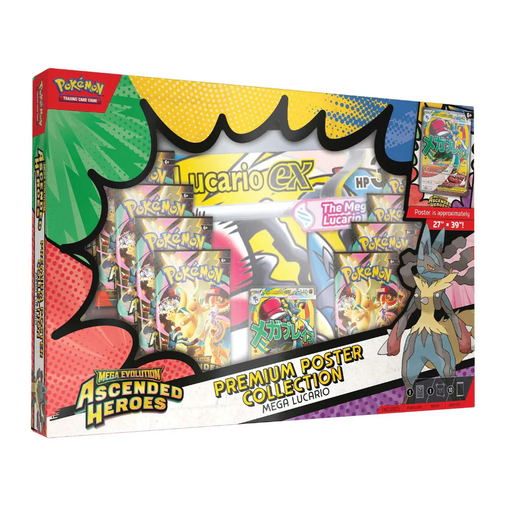 Pokémon TCG: Mega Evolution Ascended Heroes - Premium Poster Collection - Mega Lucario