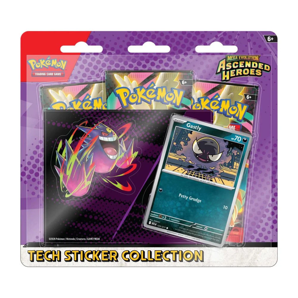 Pokémon TCG: Mega Evolution Ascended Heroes - Tech Sticker Collection - Gastly