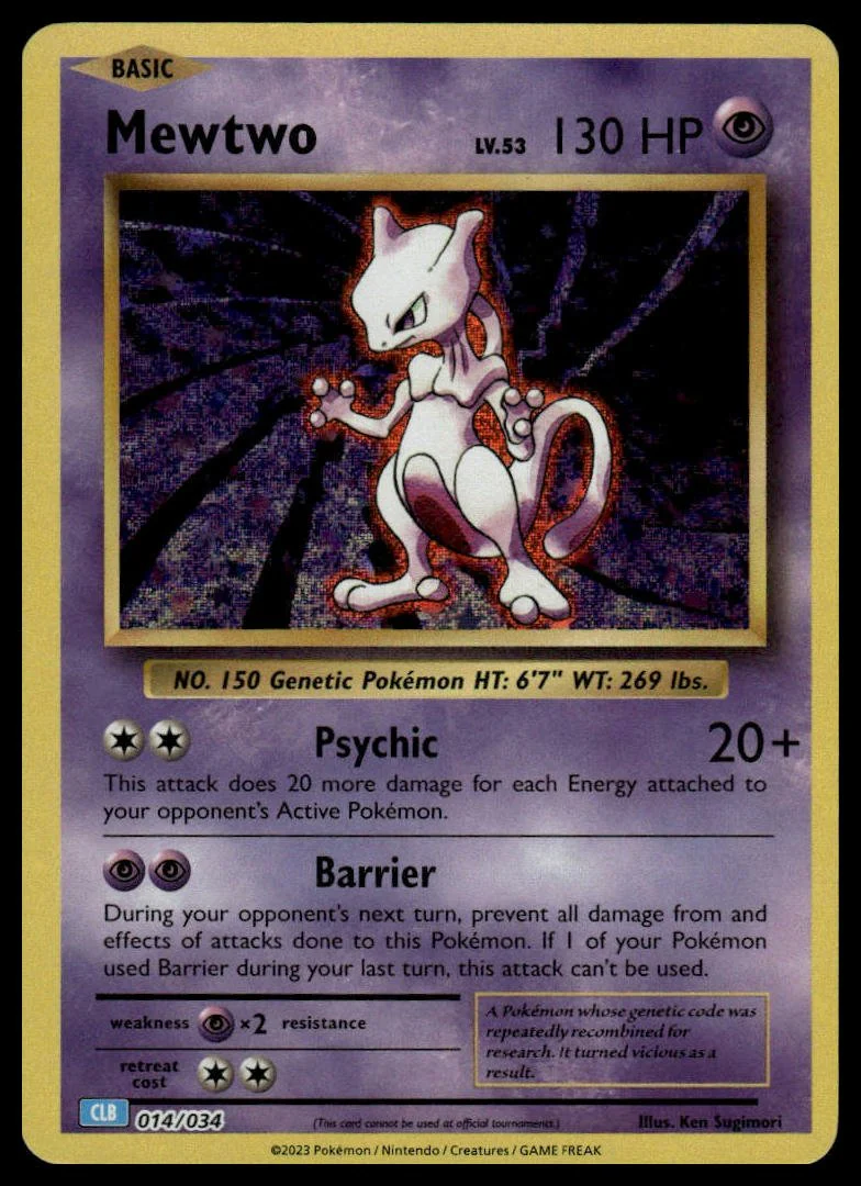 Pokémon TCG - Mewtwo (Trading Card Game Classic 014 CLB)