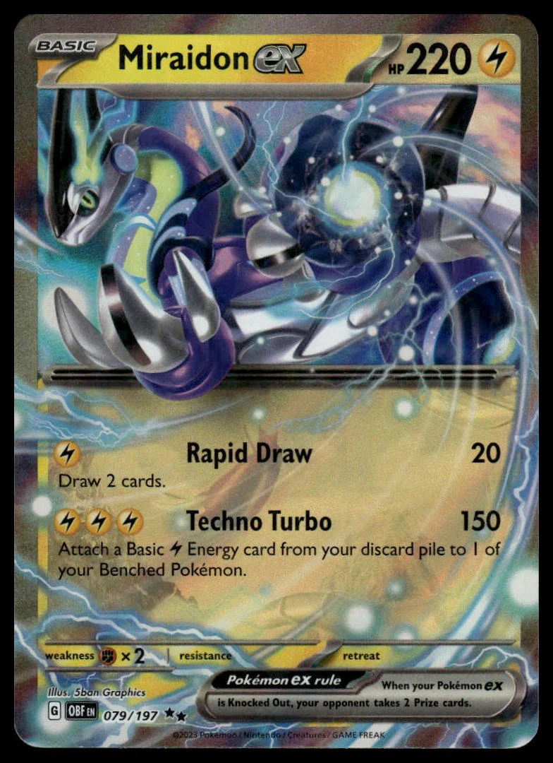 Pokémon TCG - Miraidon ex (Obsidian Flames 079)