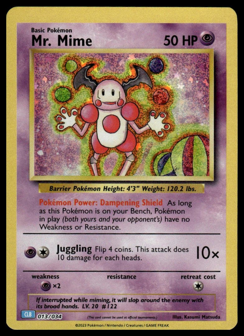 Pokémon TCG - Mr. Mime (Trading Card Game Classic 013 CLB)