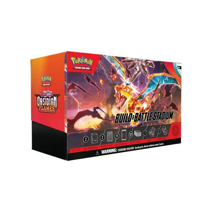Pokémon TCG: Obsidian Flames Build & Battle Stadium Box