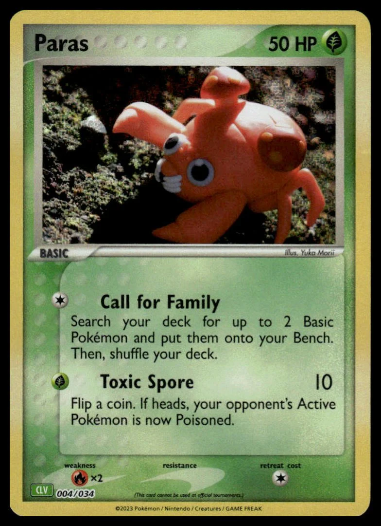 Pokémon TCG - Paras (Trading Card Game Classic 004 CLV)