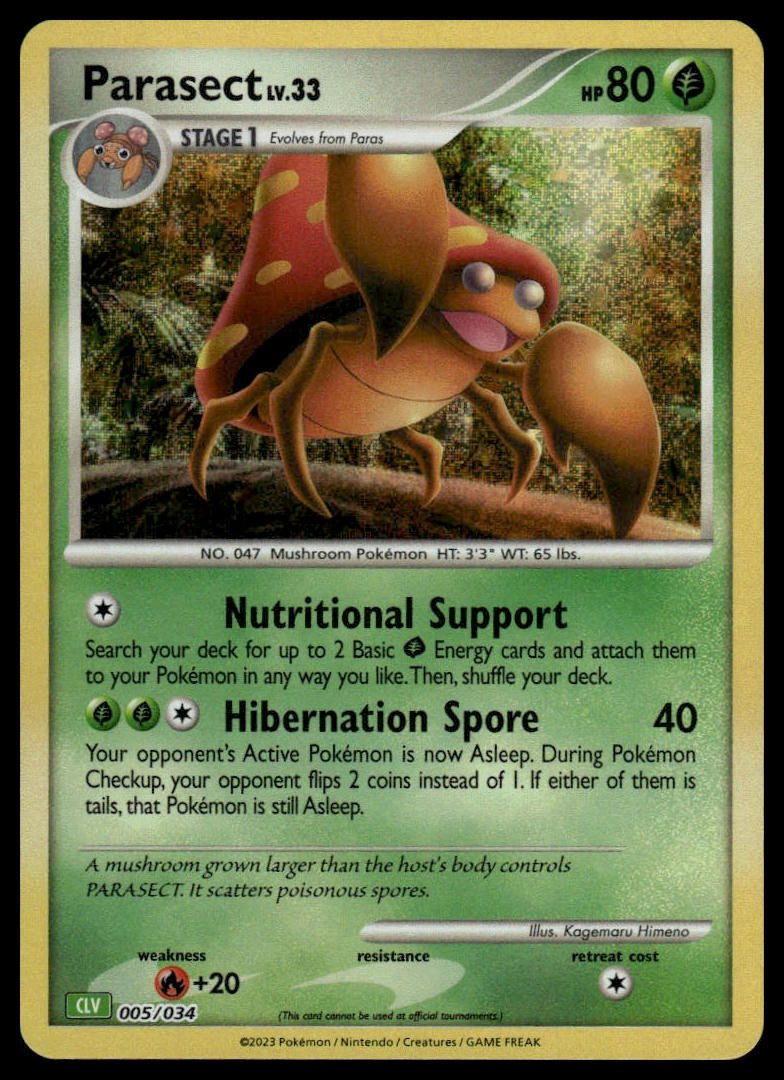 Pokémon TCG - Parasect (Trading Card Game Classic 005 CLV)
